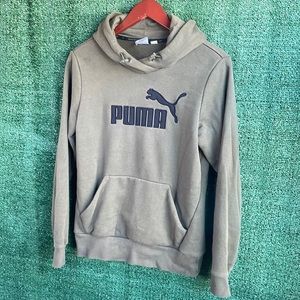 Olive Green Puma Hoodie